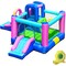 Gymax Inflatable Bounce House Kids Jumping Slide Bouncer w/ 480W Air Blower